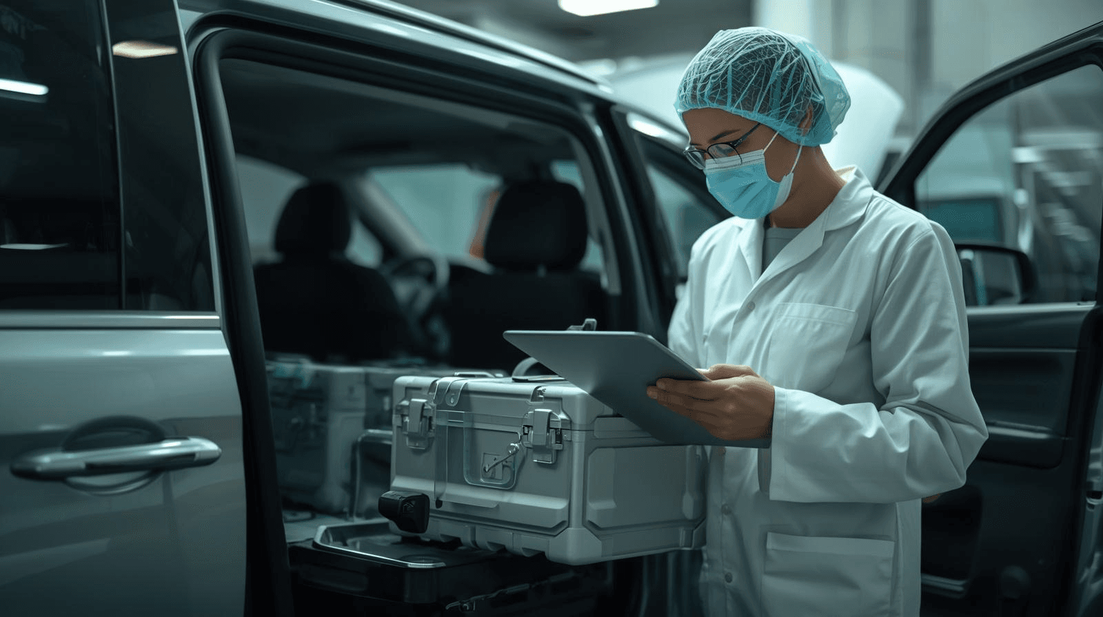 Medical courier compliance visual