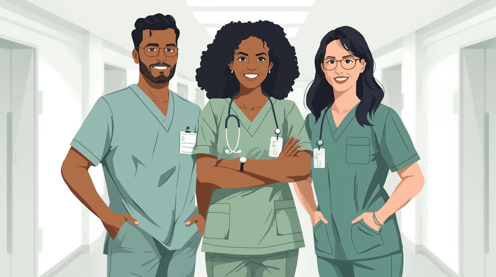 Healthcare professionals representing community impact